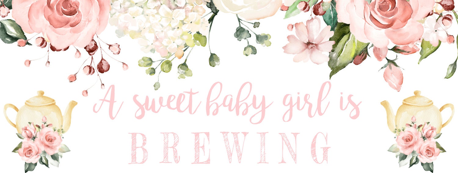 Baby is Brewing Facebook Banner Template for a Sweet Baby - Etsy
