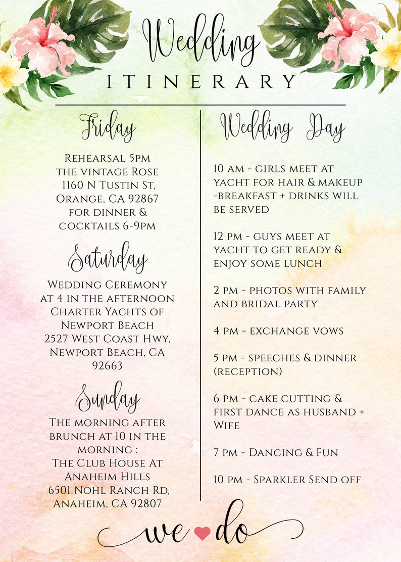 fan-tropical-wedding-itinerary-template-destination-wedding-etsy