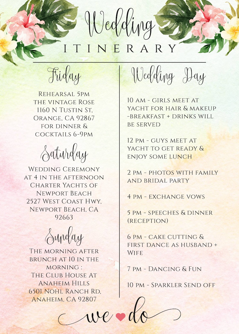 fan-tropical-wedding-itinerary-template-destination-wedding-etsy