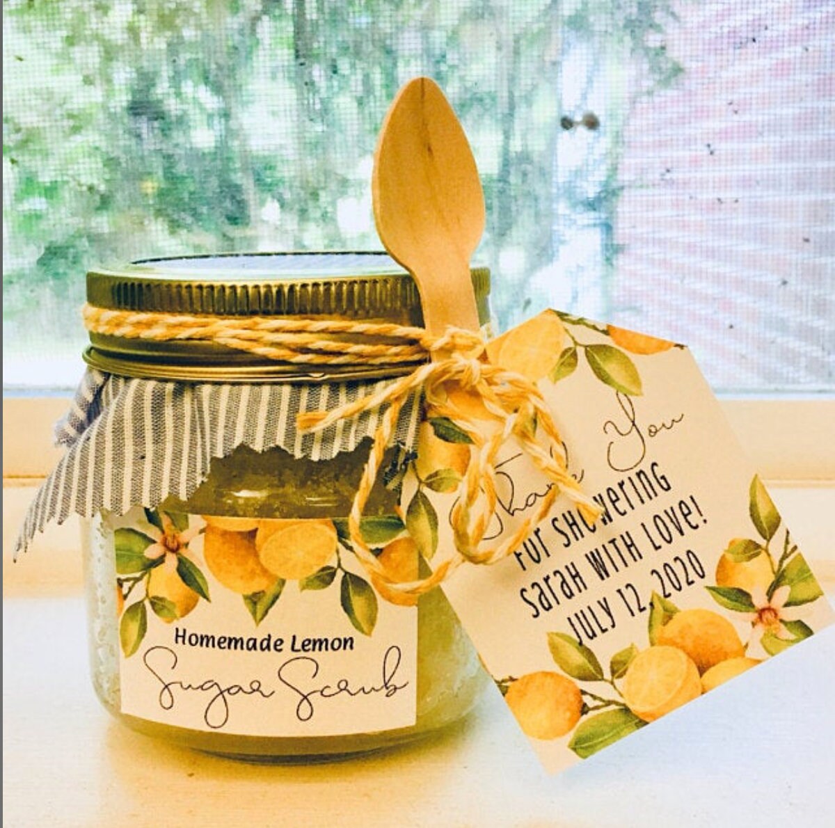 Lemon Baby Shower Thank You Favor Tag Templates Lemon Gift Etsy.de