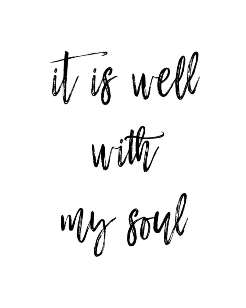 It Is Well With My Soul Scripture Wall Art Bible Verse Etsy