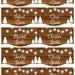 Christmas Party Name Badge Card Template, Editable Rustic Christmas ...