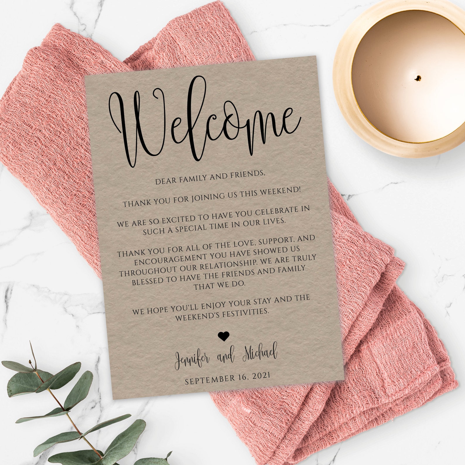Welcome Bag Letter Template – PARAHYENA