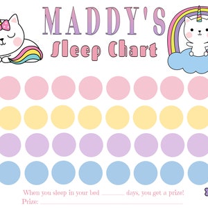 Toddler Routine Sleep Training Printable, Sleep Chart Toddler Template ...