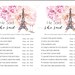 Paris Bridal Shower Game Template Pack Printable Shower Game - Etsy
