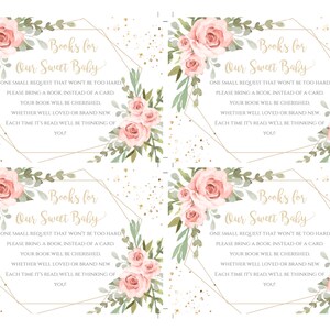 Pink Floral Baby Shower Invitation Template Set, Bohemian Baby Shower Invite, Floral Invitation, Baby Girl Shower, Summer Baby Shower, BSBG image 7