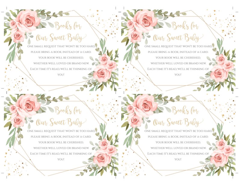 Pink Floral Baby Shower Invitation Template Set, Bohemian Baby Shower Invite, Floral Invitation, Baby Girl Shower, Summer Baby Shower, BSBG image 7