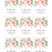 Pink Floral Baptism Favor Tag Template Set, Editable Pink Floral Gift ...