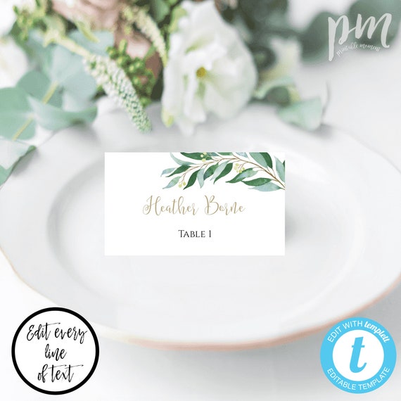 Name Tent Cards For Wedding - Inkeriini