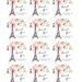 Paris Thank You Sticker Label Template for Baby Shower, Printable ...