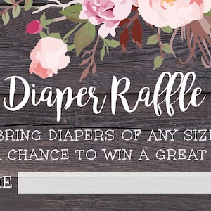 Rustic Floral Baby Shower Template Set, Baby Shower Invitation, Printable Baby Shower Invite, Editable Template, Instant Download, BSRF3 imagen 5