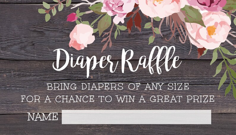 Rustic Floral Baby Shower Template Set, Baby Shower Invitation, Printable Baby Shower Invite, Editable Template, Instant Download, BSRF3 imagen 5