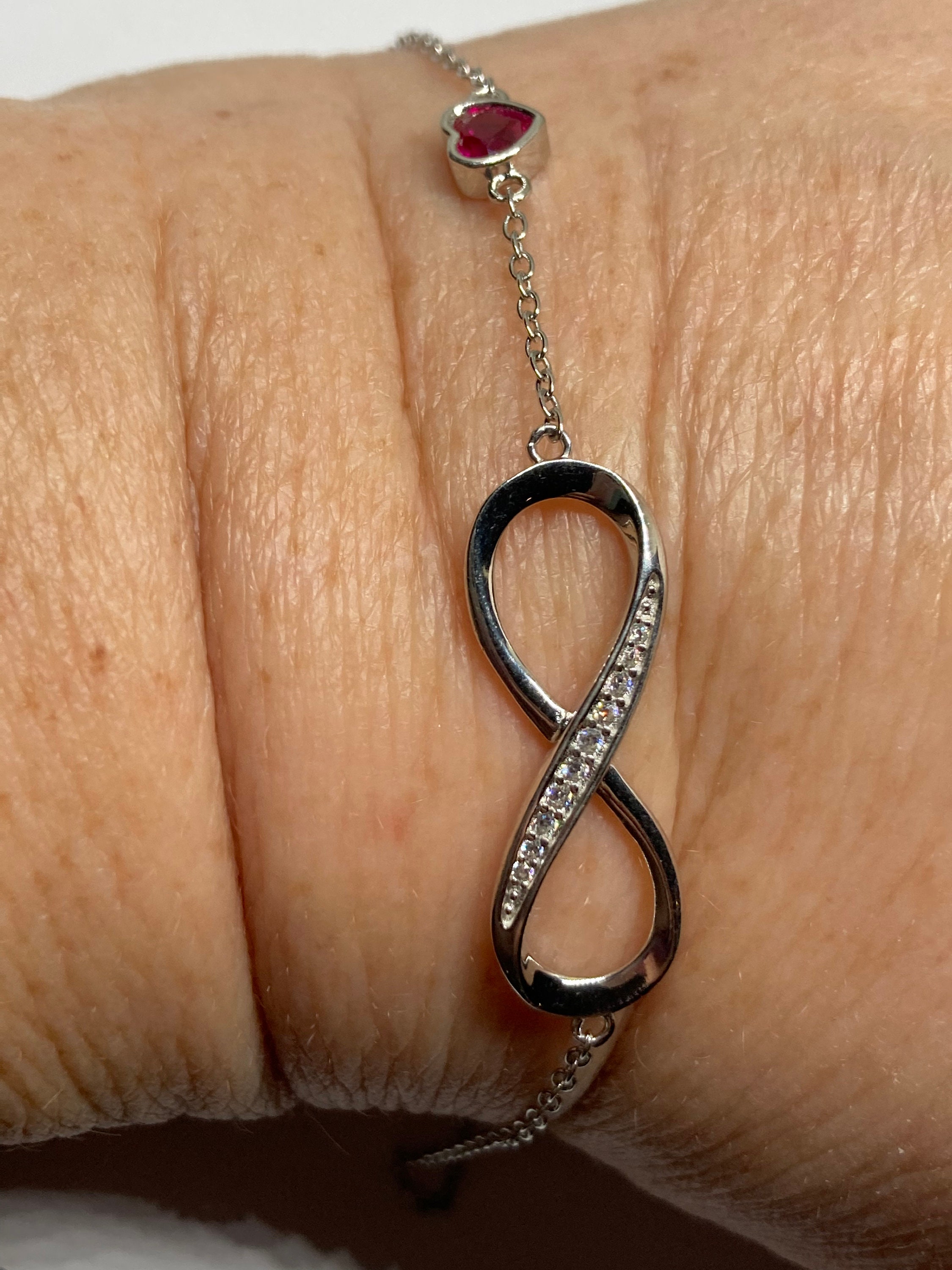 Swarovski infinity bracelet - Etsy 日本