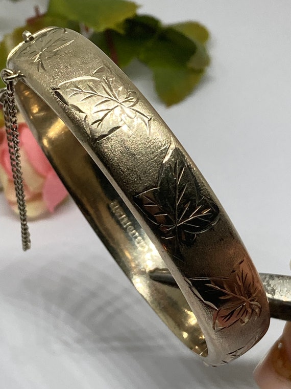 Bracciale rigido con foglie - Gioielli - Bracciali e cavigliere - d