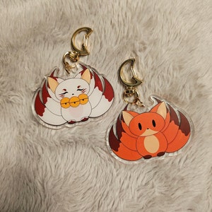 Fox Spirit/Kitsune Double-sided Keychain