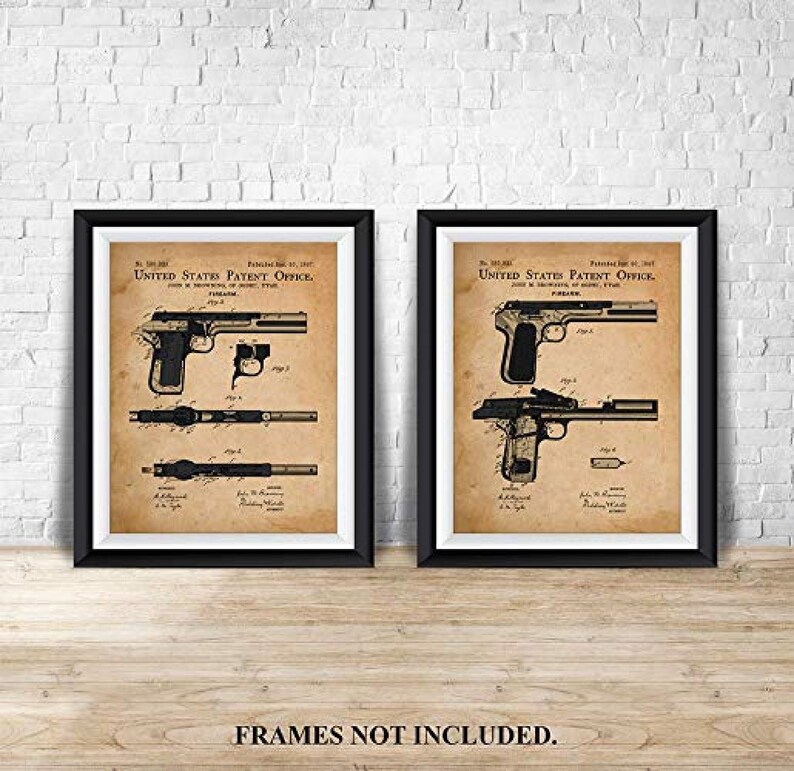 Den Game Room 2 Unframed 8 X 10 Prints Collectors Gift For Gun Enthusiasts Business 1897 Office ...