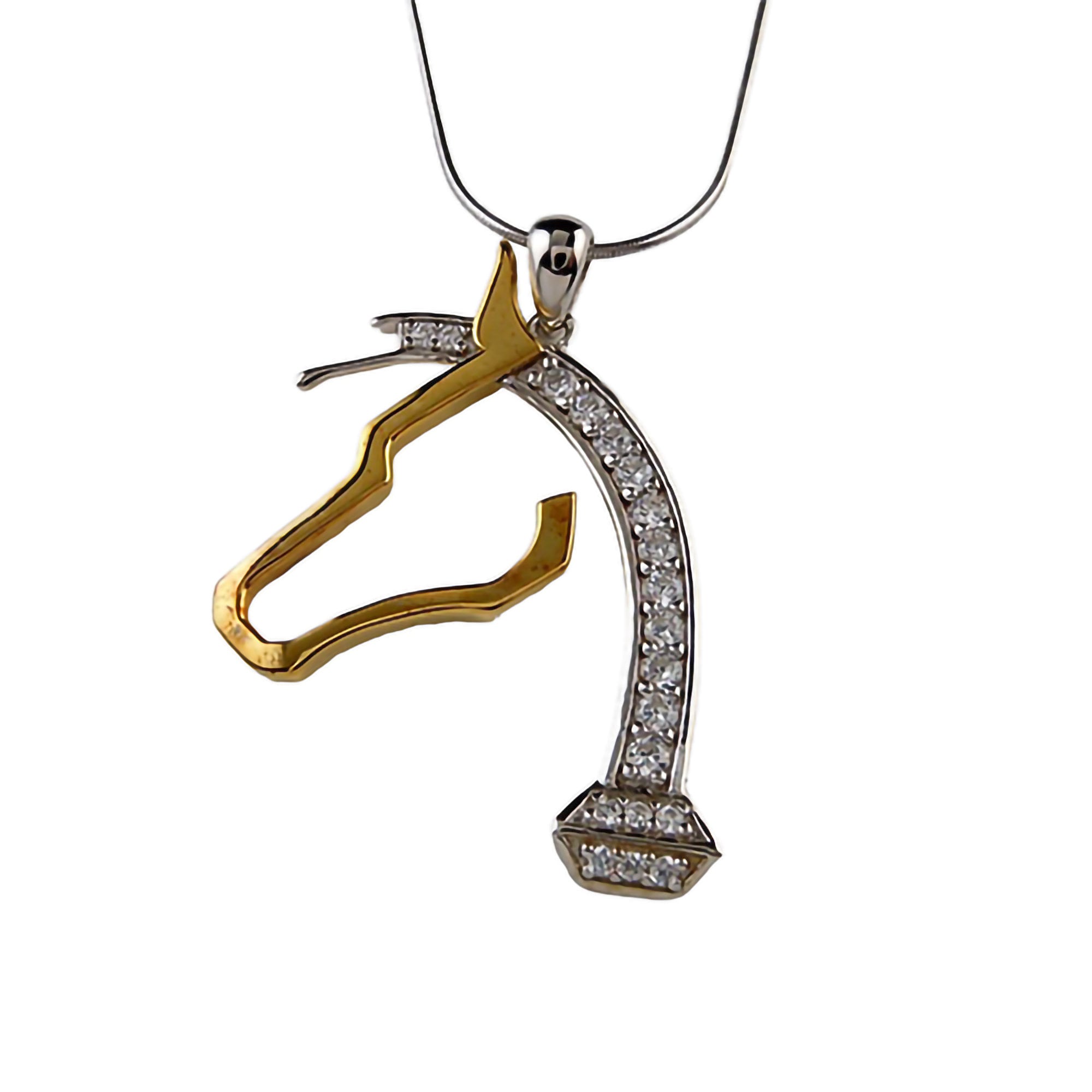 【STONEHENgE】Silver Material Horse Hoof Necklace K1231 RB85_Shod_Hoof_Necklace_Sterli