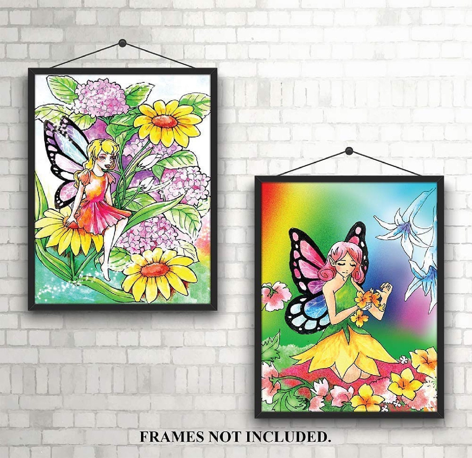 Fairy Prints Brighten Up Nursery Bedroom Bathroom Wall Etsy