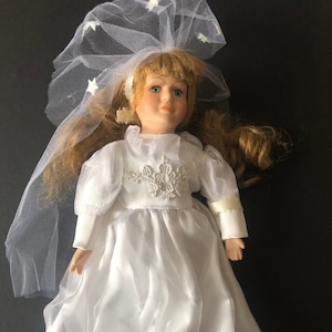 Bambola sposa in porcellana vintage 1997 Heritage Mint Ltd