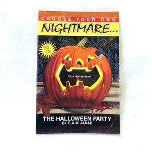 Die Halloween-Party Wählen Sie Ihren eigenen Alptraum, Von E.A.M. Jakab, Vintage Buch