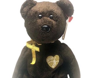 Ty Beanie Baby - Signature Bear the Brown Bear (8.5in) - Etsy