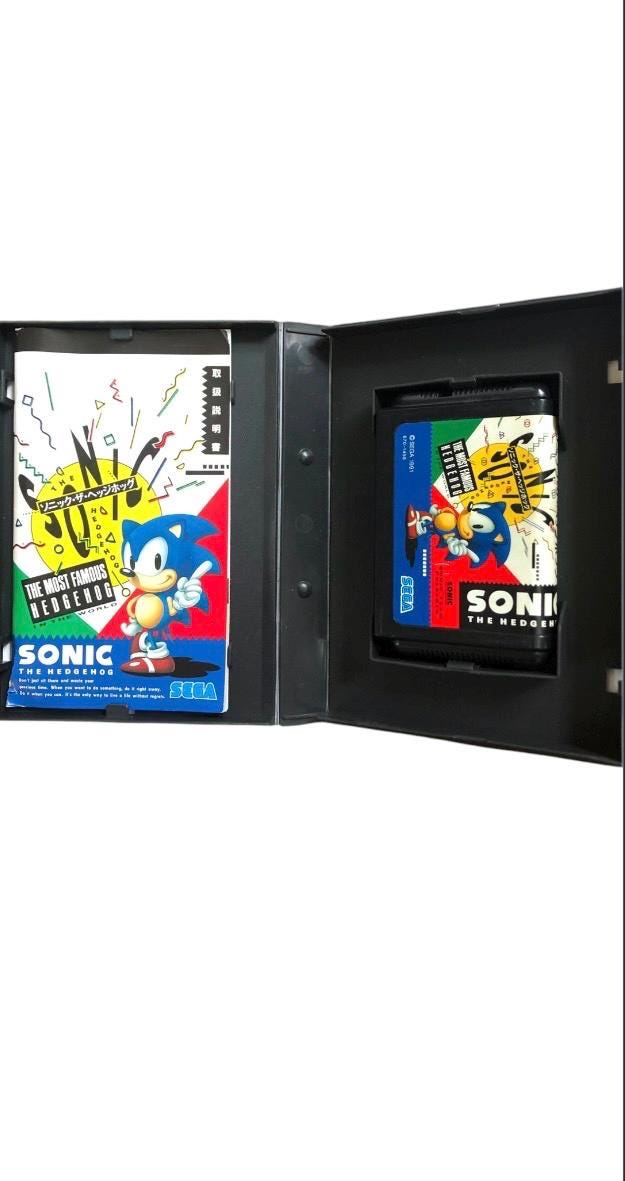 Vintage Sega “ Sonic the Hedgehog” Mega Drive Cartridge the Most