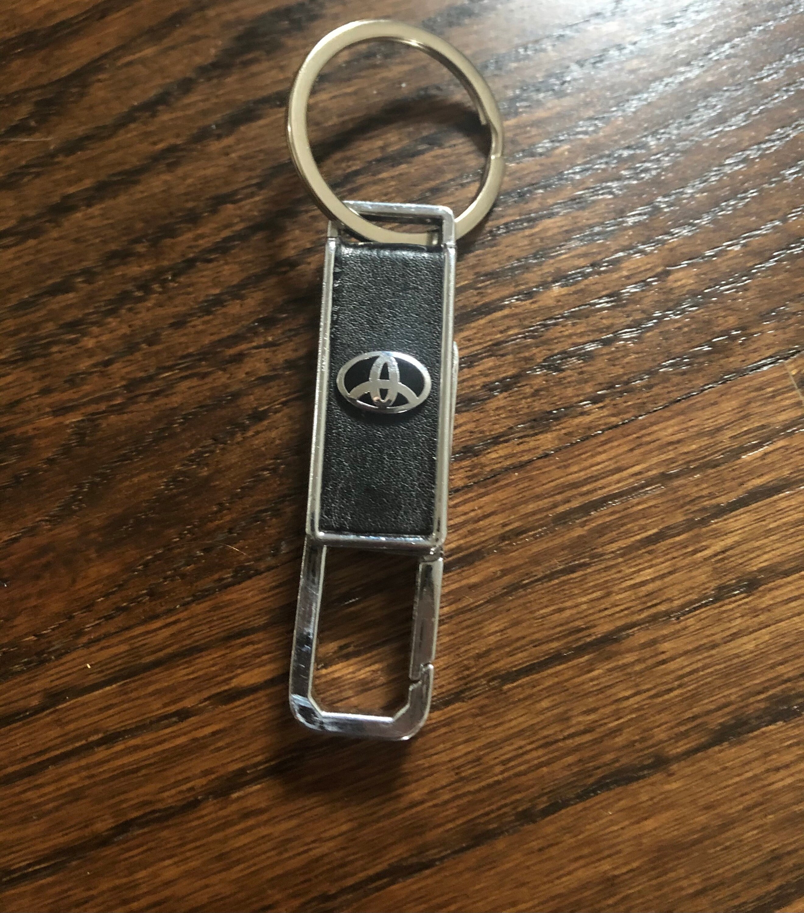 Vintage Toyota Leather Black Keychain and Bottle Opener Etsy India