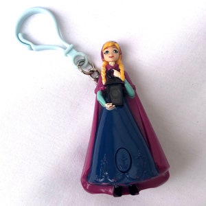 Disney Frozen Princess Anna Backpack Clip Figure, Vintage Keychain