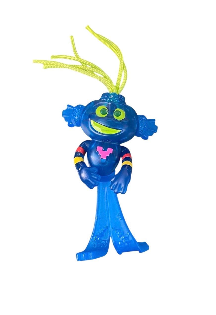 Juguete de la Cajita Feliz de McDonald's del Rey Trollex de la