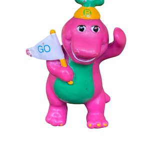 Figurka Barney'a Fioletowego Dinozaura z PVC z 1993 r. Grupa Lyons 2,5"