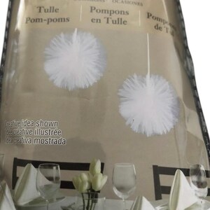 Wedding Tulle Pom-poms Decoration