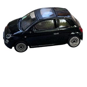 Fiat 500  Burago 1/43 Black Vintage Toy Car