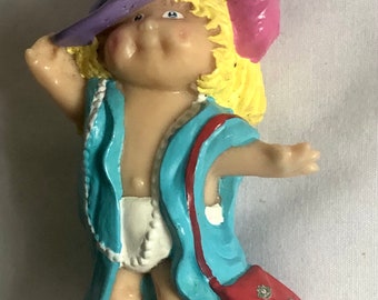 Vintage Cabbage Patch Kids Doll Mini Figur PVC 1980er Jahre Selten