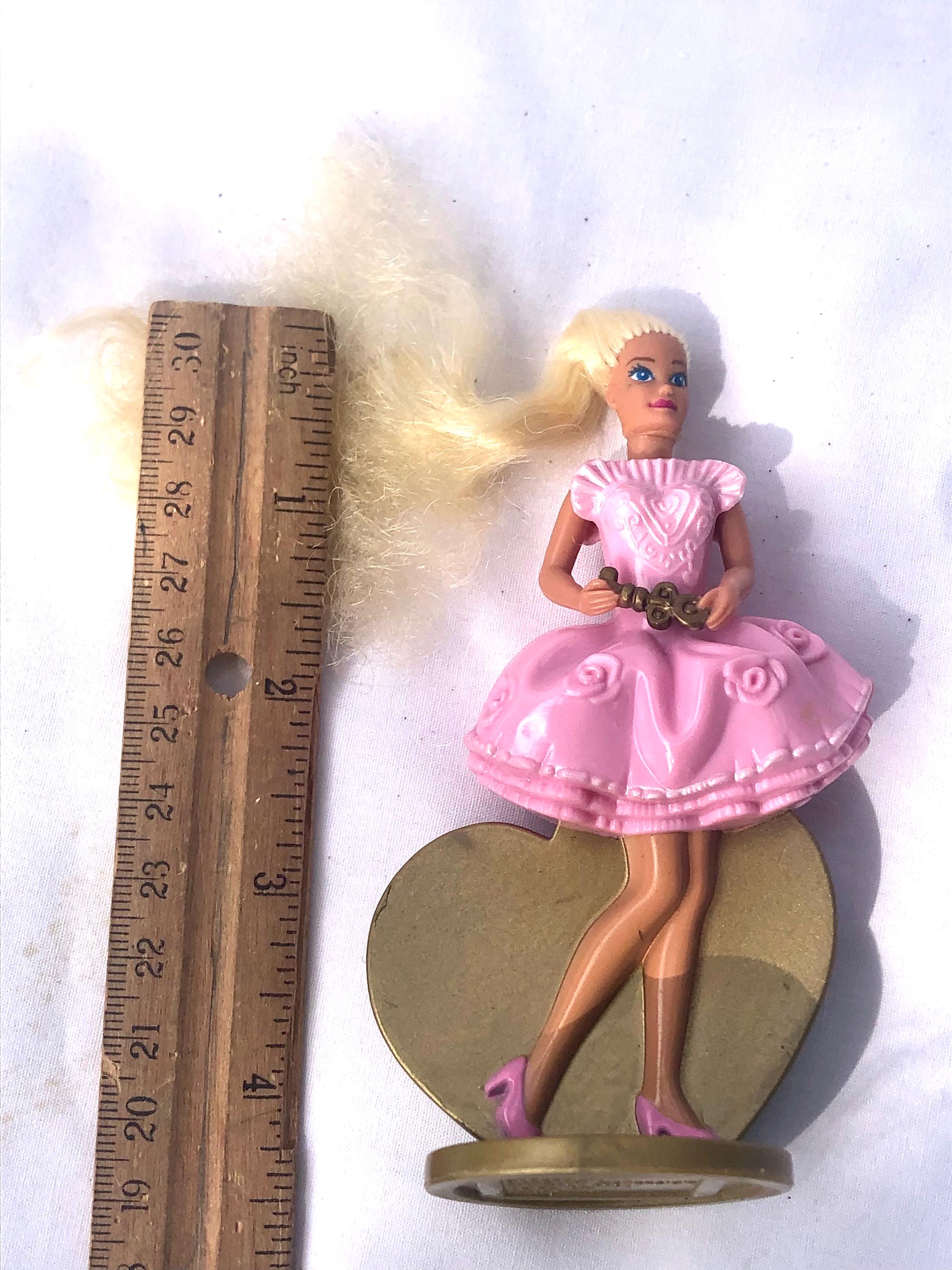 Lot De 4 Mini Poupées Barbie McDonald’s USA – Environ 10 Cm, Occasion