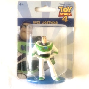 Figura de Buzz Lightyear de Toy Story 4 de Disney Pixar para decorar pasteles, 5 cm de alto, NUEVA