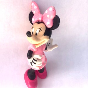 Minnie Maus rosa Kleid 3,5 &#39;stehend Disney Kunststoff PVC Figur Cake Toppera