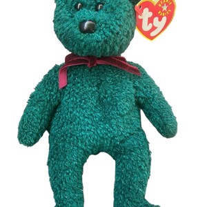 TY Beanie Baby Teddy 2001 Urlaub Bär Vintage Stofftier Plüschtier