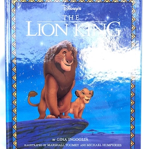 Disney&#39;s the Lion King by Gina Ingoglia 1994 Hardcover Book Vintage Children Book