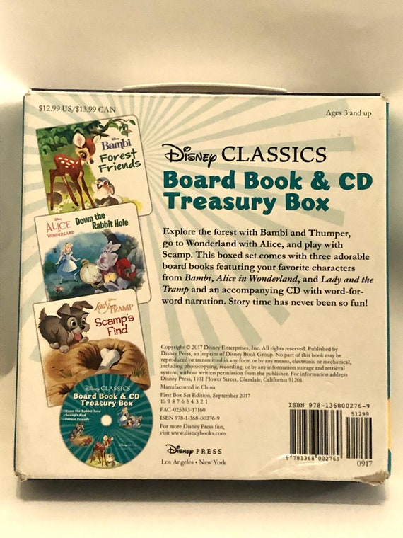 Disney Classics Board 3 Book and CD Treasury Box - Etsy