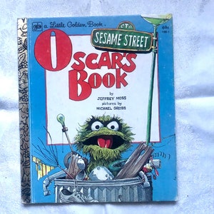 Vintage Sesame Street Oscar’s Book, A Little Golden Book By Jeffrey Moss, Muppets, 1975