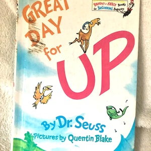 Vintage Dr. Seuss Great Day for Up Anfängerbuch Dr. Seuss Hardcover Buch 1974