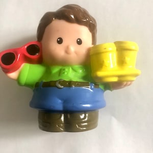 Vintage Fisher Price Little People - Boy With Red Glasses , Like New condition  2008