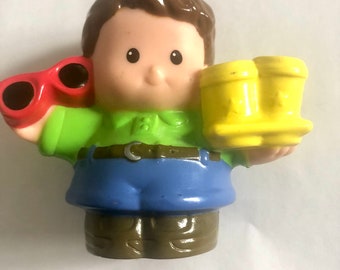 Vintage Fisher Price Little People - Boy With Red Glasses , Like New condition  2008