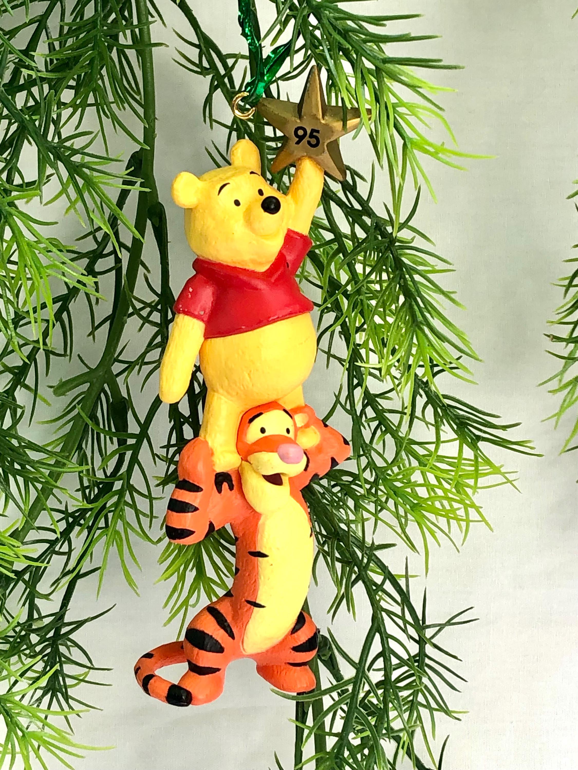Winnie the Pooh and Tigger Hallmark Keepsake Disney Christmas Tree Ornament 1995
