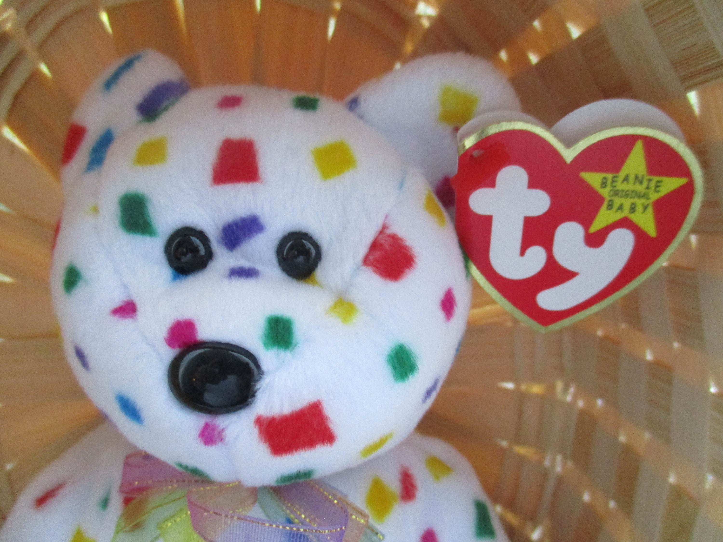 Ty Beanie Baby TY 2K Bear Original 1999 Error 2000 Millennium Flat