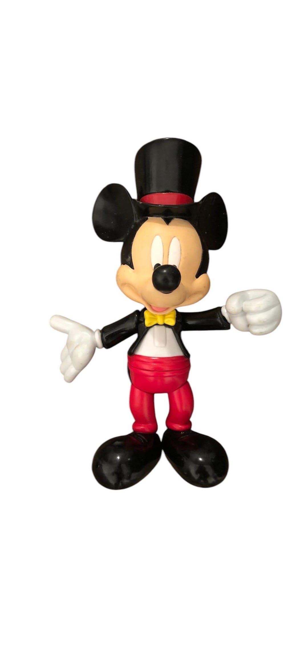 Vintage Large Disney Mickey Mouse With Tuxedo Hat, Twistable