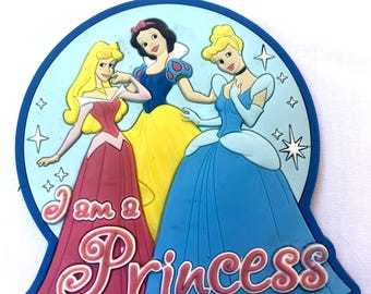 Disney Princess Refrigerator Magnet Snow White Cinderella & Aurora, Vintage Fridge Magnet Souvenir