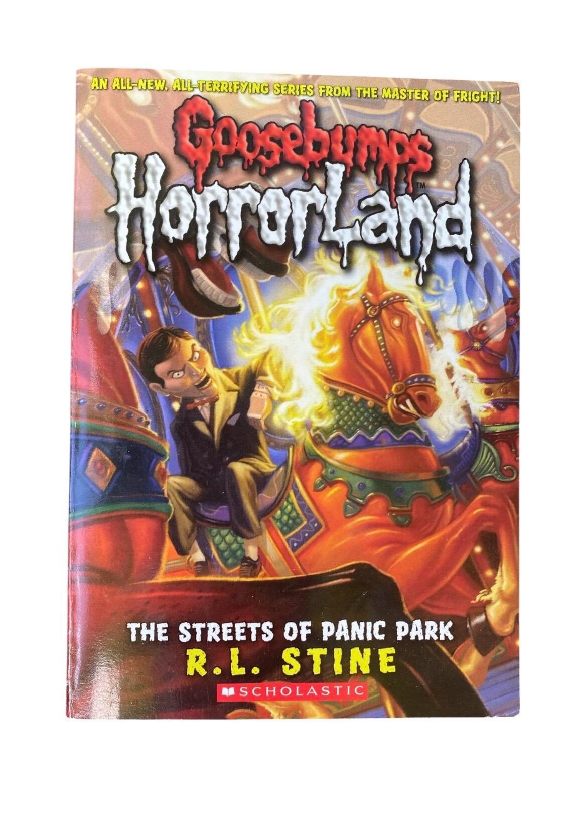 Goosebumps HorrorLand #12  ~The Streets of Panic Park ~ by R. L. Stine Vintage Book, photo 1 sur 5