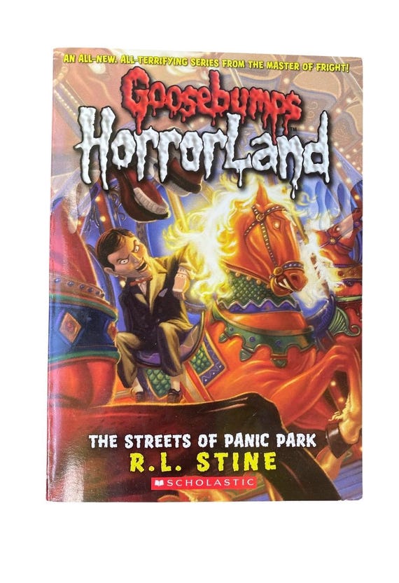 Goosebumps HorrorLand #12 ~The Streets of Panic Park ~ by R. L. Stine Vintage Book