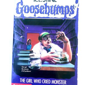Goosebumps #8 The Girl Who Cried Monster  R.L. Stine Vintage Book 1993